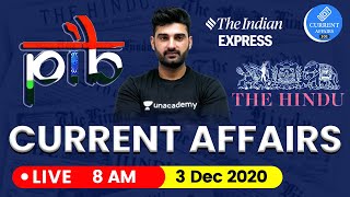 Daily Current Affairs in Hindi by Sumit Sir | 3 December 2020 The Hindu PIB for IAS