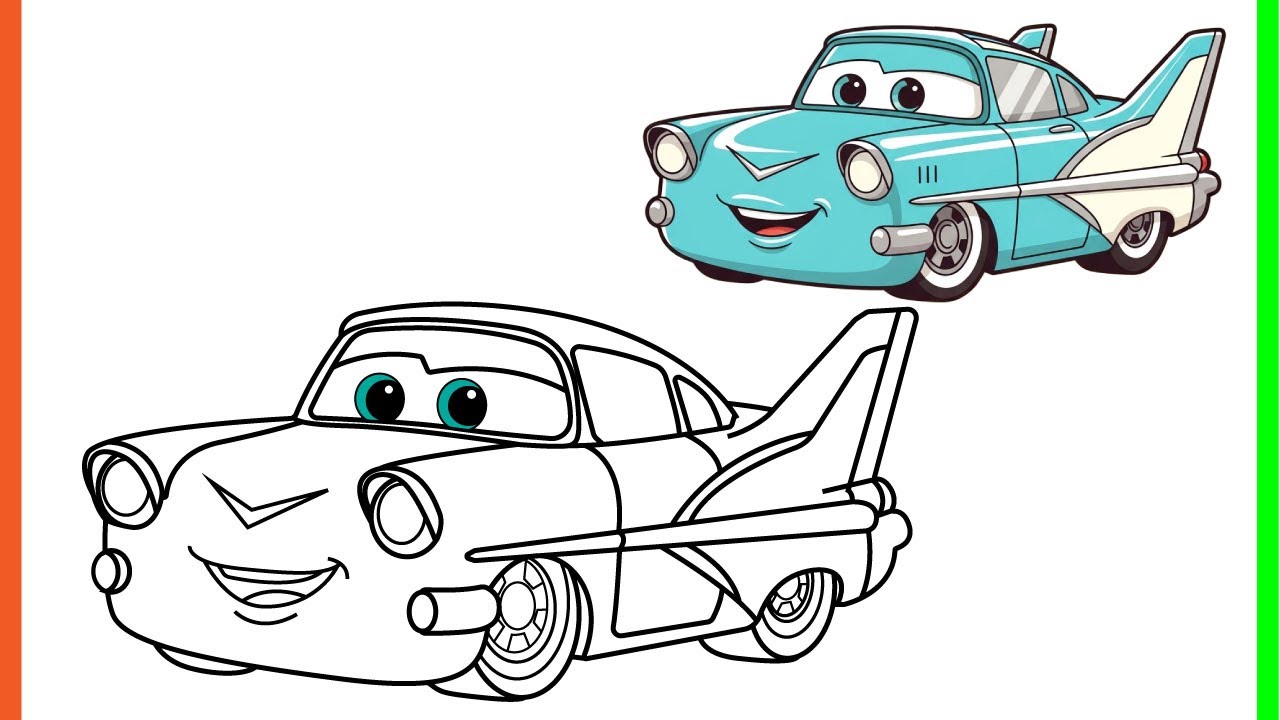 How to Draw Flo from Cars Movie