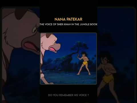 The Voice Of Sher Khan In The Jungle Book Nana Patekar Nostalgia Shorts Viral Trending 