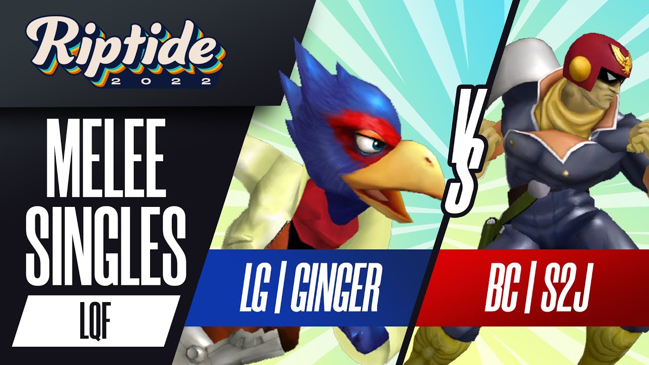 Ginger vs S2J - Melee Singles Losers Quarters - Riptide 2022 | Falco vs Captain Falcon