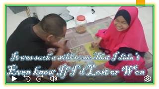 Enjoy the fun of playing Snakes and Ladders with my daughter at home.