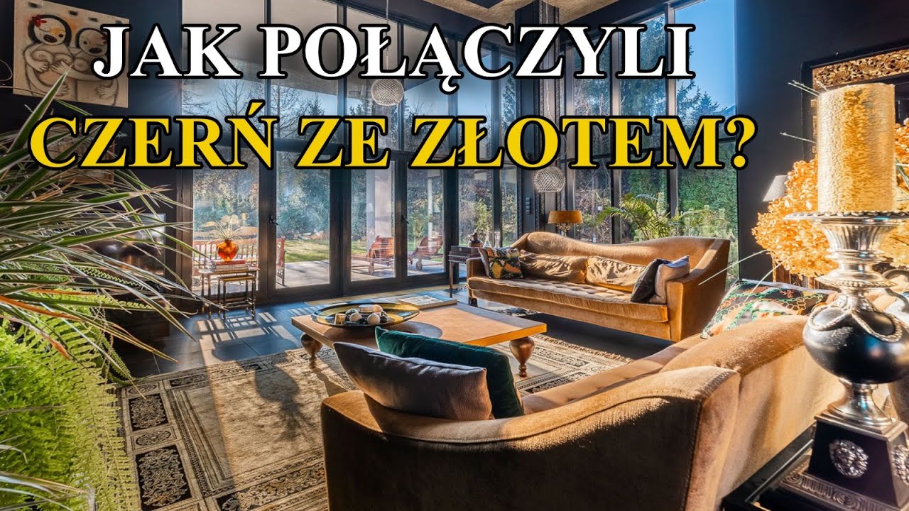 DOM W DWÓCH KOLORACH 🏠 CZARNY I ZŁOTY 😱 HOME TOUR w WYJĄTKOWEJ nieruchomości