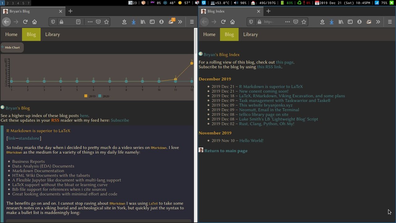 Luke Smith's LB (Lightweight Blog) Script Implemented - YouTube