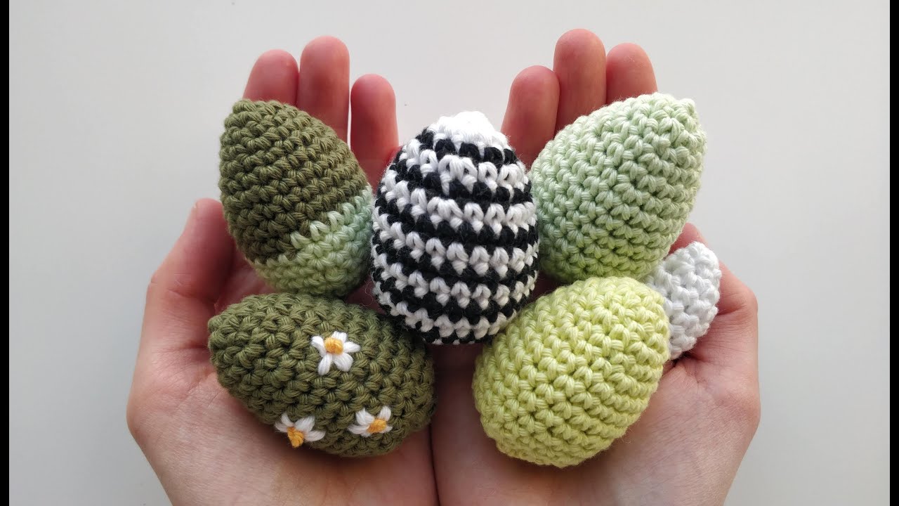How to Crochet a mini Easter Egg Tutorial - YouTube