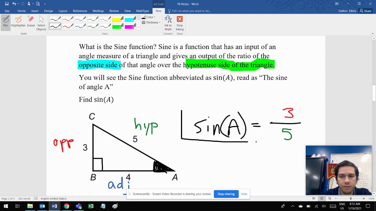 Integrated II Math KC 7 Target B Day 1 Part 2 - YouTube