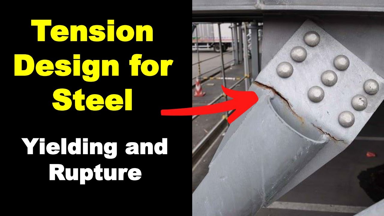 Tension Yielding and Rupture of Steel Sections - Design using AISC 360-22