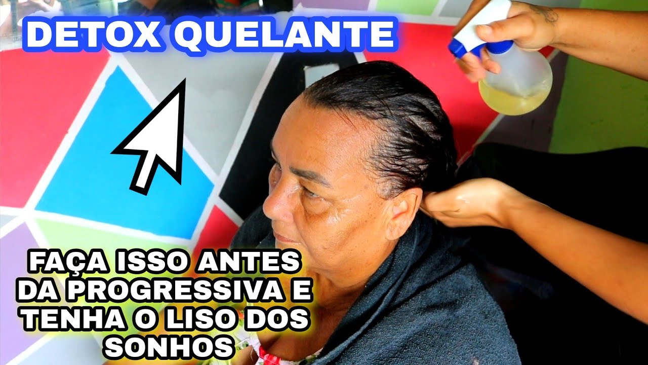 DETOX QUELANTE ANTES DA PROGRESSIVA - Liso 100% Melhor resultado - Passo a passo