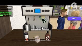 कॉफी दुकान ग गेम My Cafe Simulator Aashik 99 कस्टमर बहुत ही अच्छे थे screenshot 3