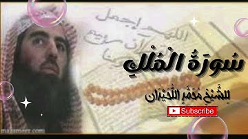 سورة من القرآن ثلاثون آية شفعت لرجل حتى غفر له وهي سورة تبارك الذي بيده الملك.) للشيخ محمد اللحيدان