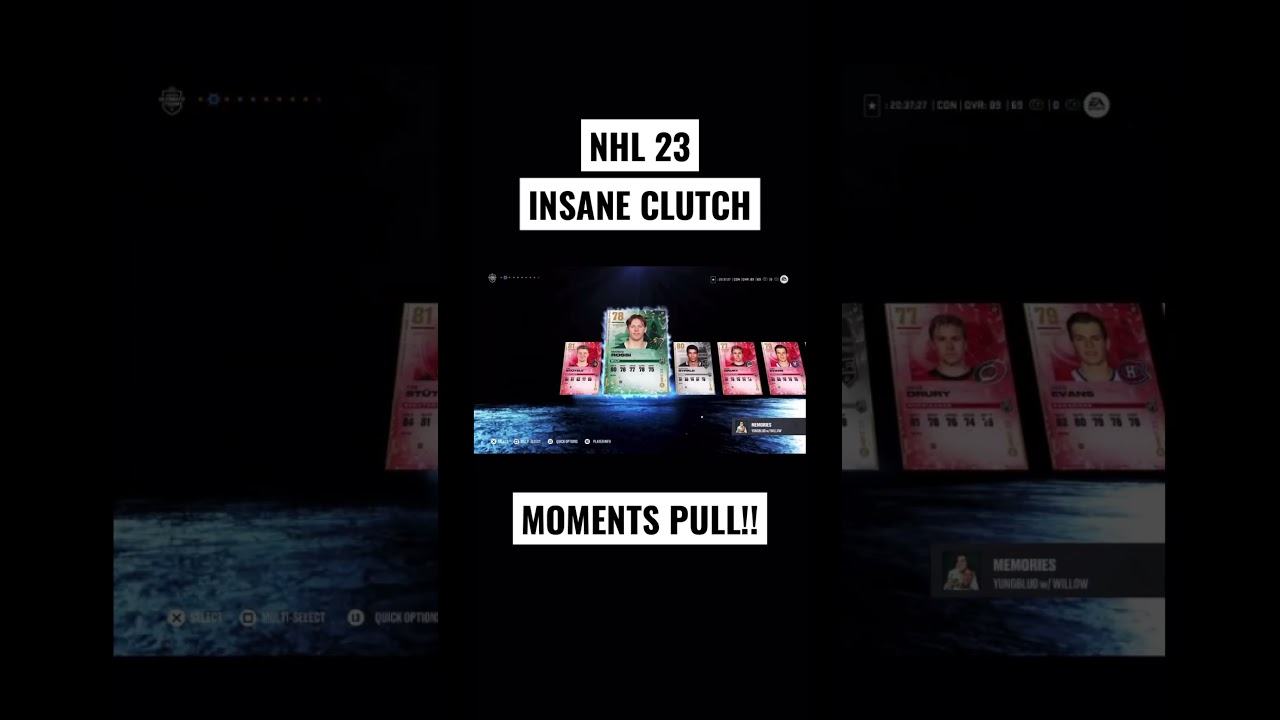 NHL 23 Insane clutch moments pull from a free NHL players pack! 