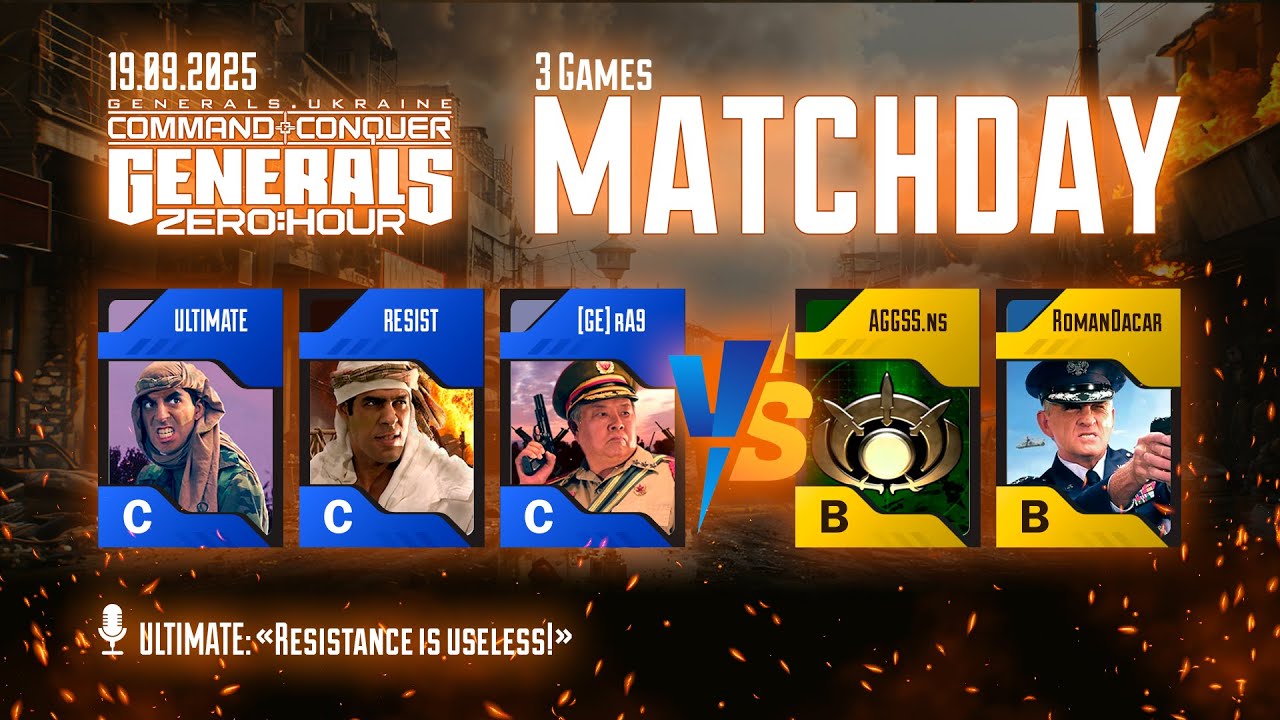 2x3 - AGGSS.ns RomanDacar vs RESIST ULTIMATE rA9 - Generals Zero Hour