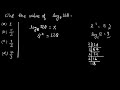 Find Value Of Log8 128 Is 