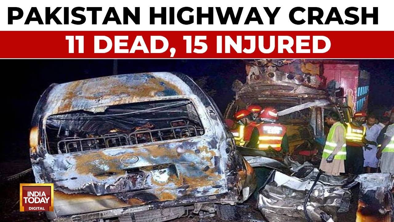 Pakistan Highway Crash: At Least 11 Dead, 15 Injured After Pakistan Highway Crash