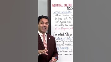 PGC Lectures-Inter Part 1-Punjab Board-Chemistry-Chapter - Neutral Sulphite Semi-Chemical Process