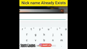 Nick Name Already Exists ProblemSolve #shorts #freefire #BGMI
