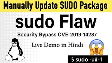 sudo security bug CVE-2019-14287 explain | how to fix it [Hindi]