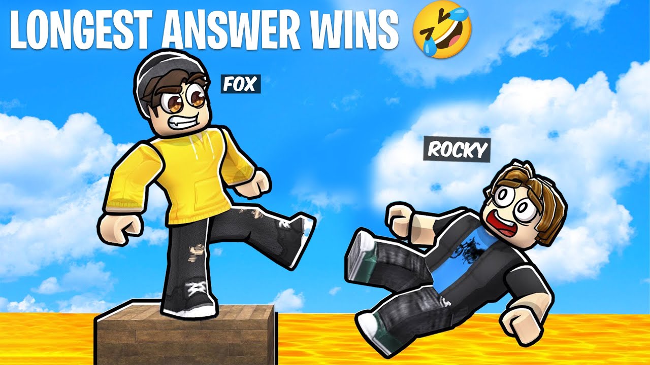 Longest Answer Wins !! | Roblox தமிழ் Gameplay - Black FOX