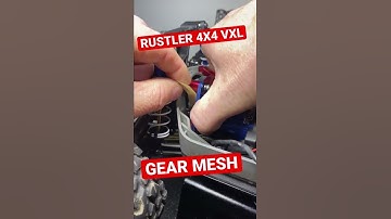 Traxxas Rustler 4X4 VXL pinion and spur gear Setting gear mesh #shorts