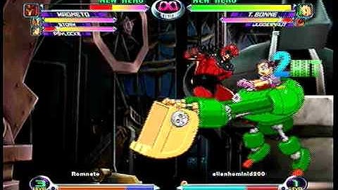 MvC2 Online (360): Brett (MSP) vs AllanHominid200 (Bis/Tron/Jugg) .:10.19.09:.