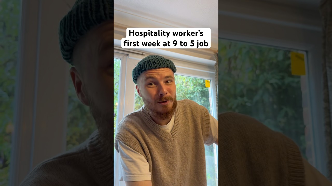 Hospitality worker at a 9 to 5 job 