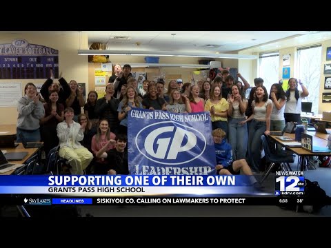 Grants Pass High School supporting one of their own