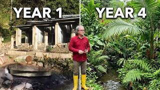 The growing vegetation at the ecolodge is changing the human experience.