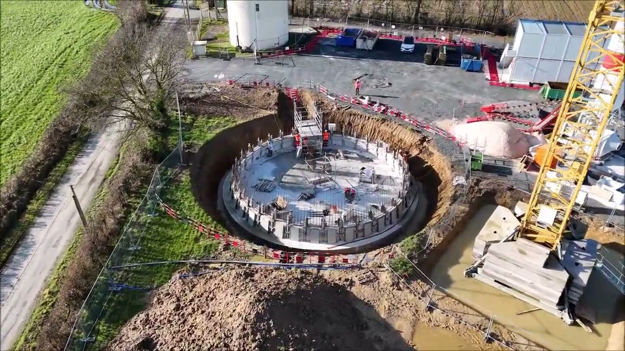 Construction du château d'eau de SANZAY - Février 2025
