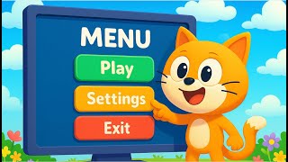 The SECRET to Making Animated Game Menus in Scratch EASY