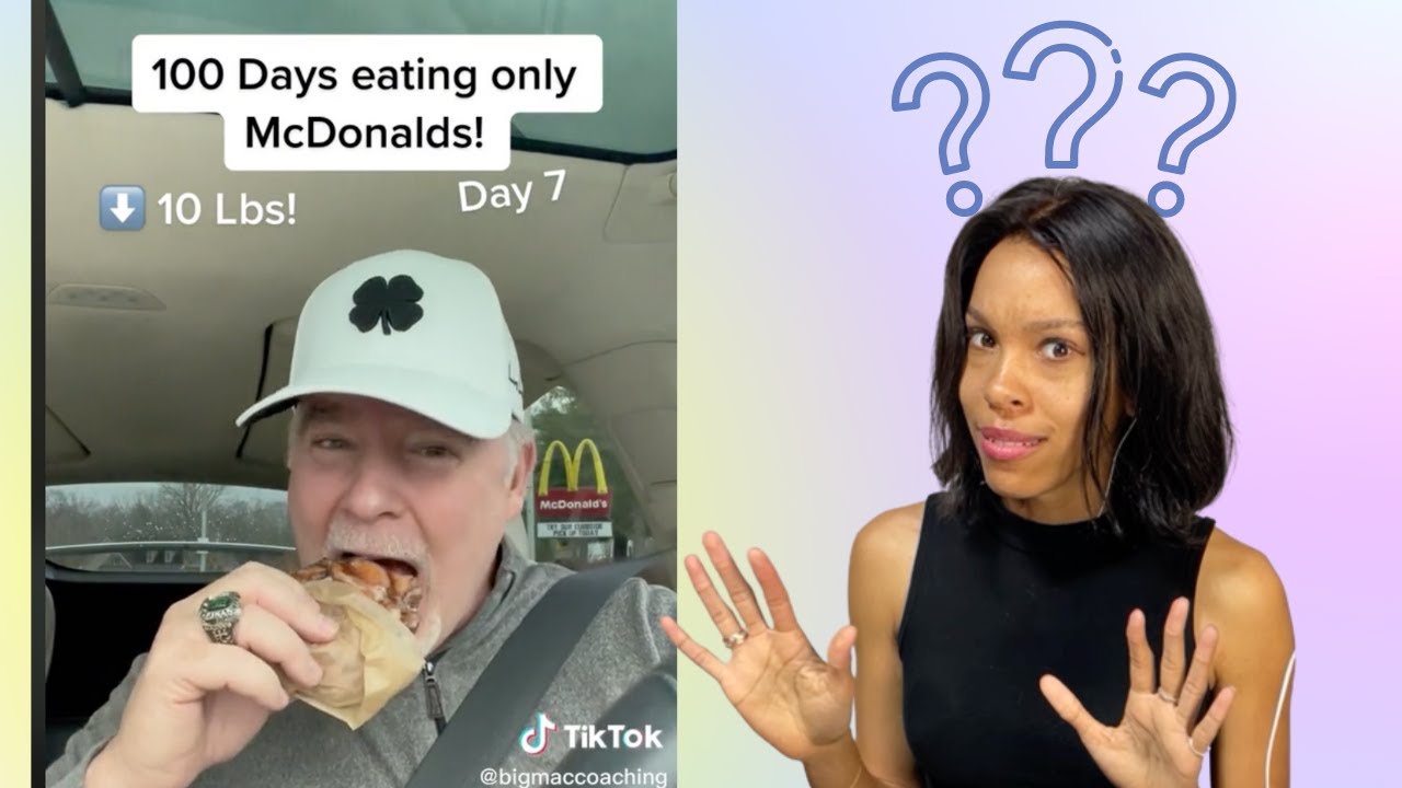 Eating ONLY McDonald's for 100 Days! 🫣 TikTok Weight loss Challenge