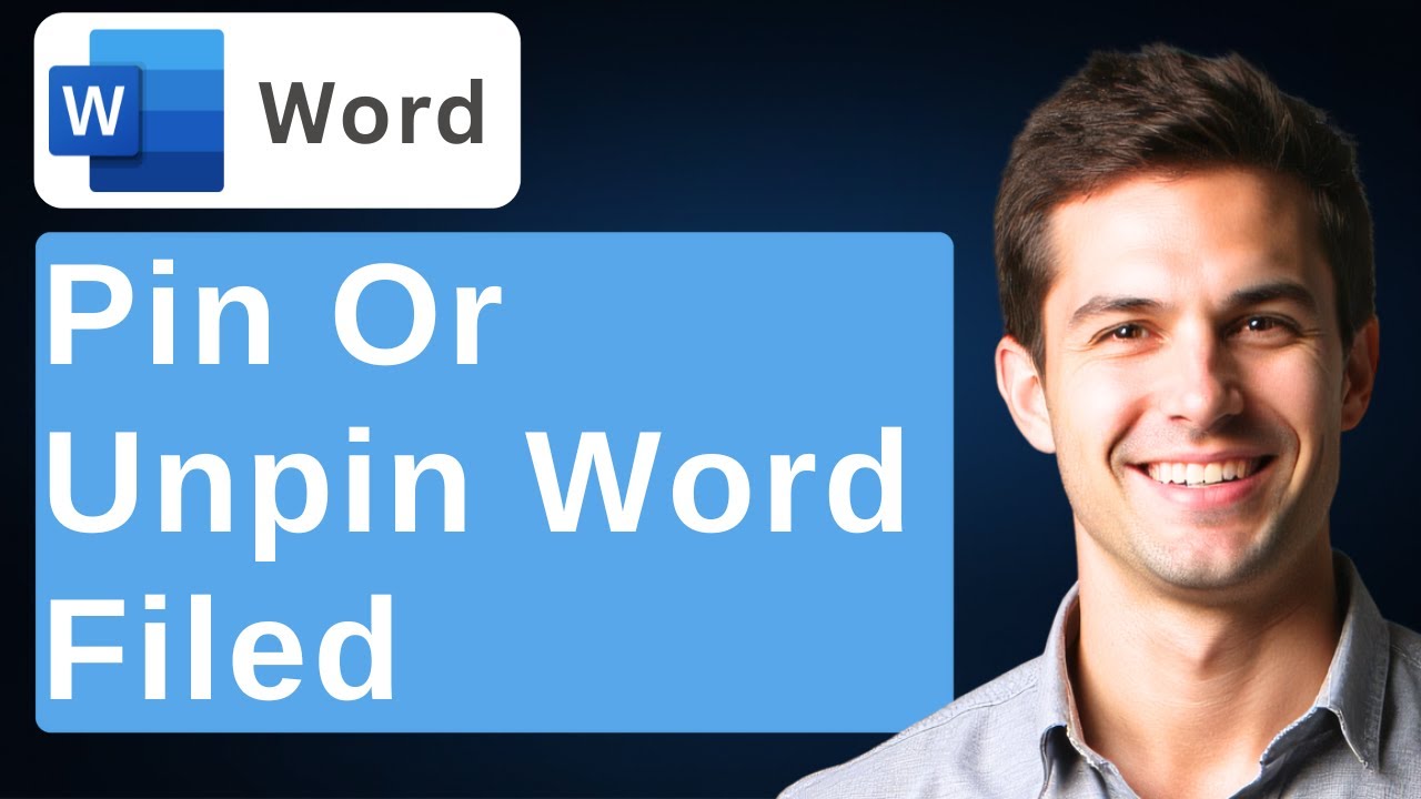 How To Pin Or Unpin Word File In Microsoft Word [2026 Guide] - YouTube