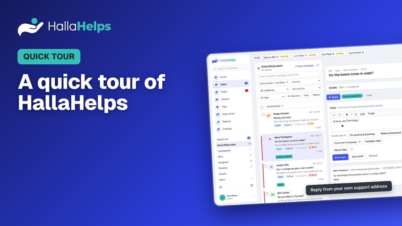 A quick tour of HallaHelps