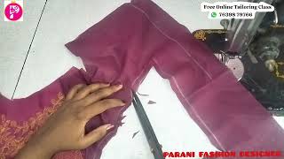 Famous Aari Net Work Blouse Back Side Stitching Method ll Free Online Tailoring class in Tamil  Wealth