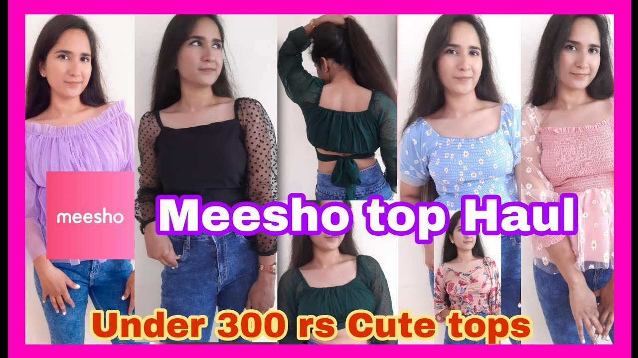 Meesho Tops Haul Meesho Top Under 300Cute & Trendy Meesho Top Meesho haul YouTube