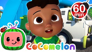 wheels on the recycling truck title singalong with cody cocomelon kids songs