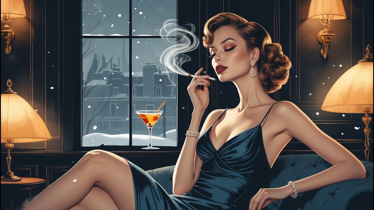 ❄️ Cozy Winter Jazz Café – Paris at Night