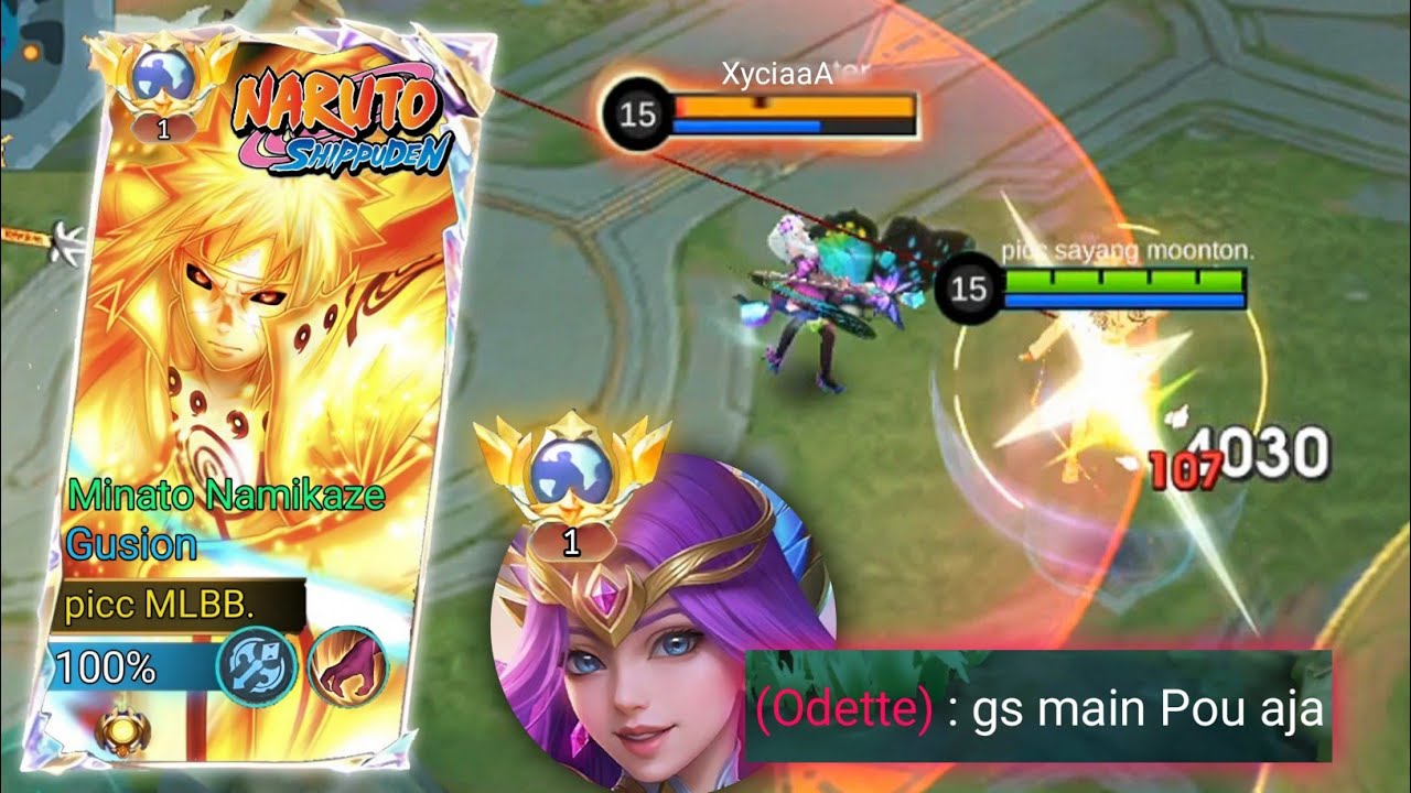 GAME SENGIT LOCK TOP 1 GLOBAL ODETTE!! GUSION X MINATO GAMEPLAY!!
