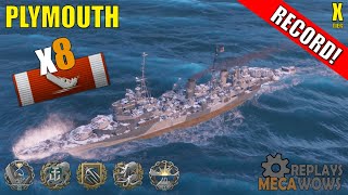 Plymouth 8 Kills & 141k Damage | World of Warships Gameplay