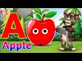 Phonics Song 2 with TWO Words in 3D - A For Apple🍎🍏- ABC Alphabet Songs with Sounds for Children's