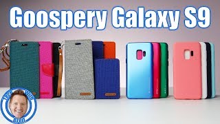 Goospery Case Review For Galaxy S9 Canvas Flip Canvas Diary I-Jelly Soft Feeling