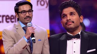 Allu Arjun Impressed with Dhanush's Humble Speech About His Fans