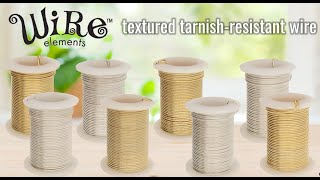 Beadsmith Wire Elements Textured Tarnish Resistant Wire.