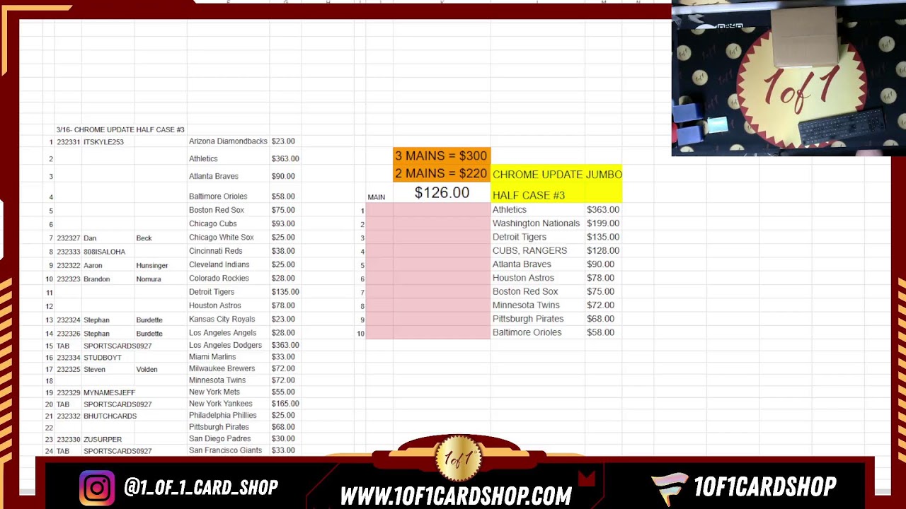 3/16- CHROME UPDATE JUMBO HALF CASE PYT'S!!!!!!