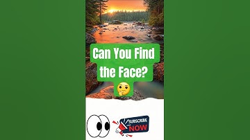 Only Sharp Eyes Can See the Hidden Face in This River #shorts #illusion #viral
