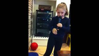 6 Year old kendra sings Paul Stanley song 'Love in Chains'
