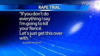 Rape suspect questions alleged victims in trial
