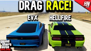 Buffalo EVX vs Gauntlet Hellfire DRAG RACE! | GTA Online