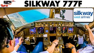 Flying a New Silkway Boeing 777 Freighter to Dubai