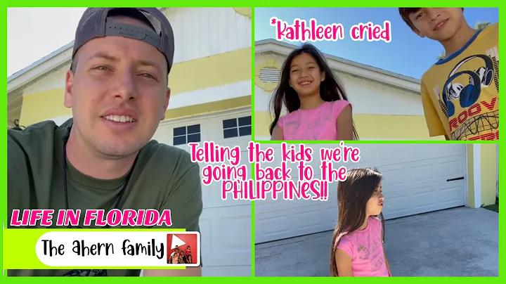 Telling the Kids were GOING Back to THE PHILIPPINE...