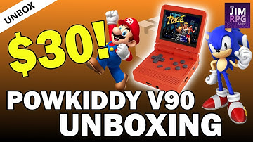 Powkiddy V90 Unbox - This $30 retro handheld will SHOCK you (in a good way) 😀