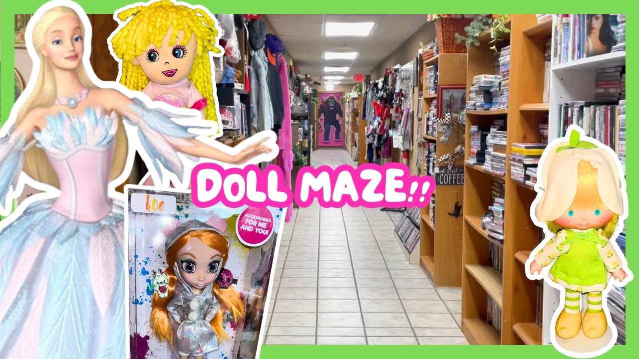LOST in a Giant Antique Mall! ❗️Huge Doll & Toy Hunt in ARKANSAS